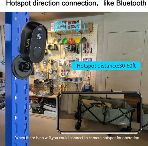 Wireless Security Cameras for Indoor/Outdoor, Alexa Home Security Cameras with Night Vision, 2-Way Audio, Motion