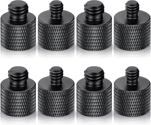 Moxweyeni 8 Pcs 1/4 to 3/8 & 3/8 to 1/4 Camera Tripod Adapter