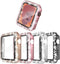 4 Pack Bling Hard PC Case - Tempered Glass Screen Protector Compatible with Apple Watch 44mm Series 6/5/4