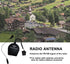 XHDATA AN-80 Shortwave Reel Antenna FM SW External Antenna Whip Antenna to Improve Signal Reception Suitable for FM SW