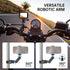 ATUMTEK 1/4" 3/8" 360 GoPro/Insta360/INSTAX/DJI Super Camera Clamp Mount with and Threads, Dual Ballhead Magic Arm Ball