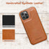 LOHASIC Wallet Case for iPhone 12 Pro Max, 5 Card Holder, Premium PU Leather, Magnetic Clasp, Brown