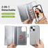 Varikke iPhone 13 Wallet Case, Detachable Card Holder for Women Girls, Glitter PU Leather Flip Cover