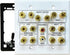 Speaker Wall Plate, 7.2 Home Theater, 2 RCA Wall Plate, Gold Plated Binding Posts for Speaker Setup