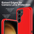 Samsung Galaxy S23 Plus Case with 2Pcs Military Grade 3 in 1 Heavy Duty Case, Red/Black, Screen & Camera Protectors