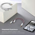 DUKABEL Headphone Splitter, AUX Splitter Cable for Headset, 3.5mm 2-Way Audio Splitter Y Cable for Headphones, Speakers