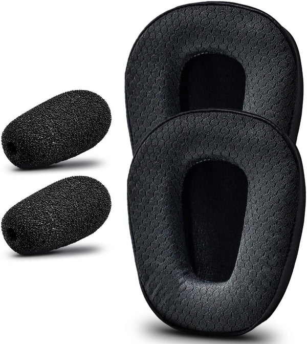 Ear Pads Compatible with B450-XT B550-XT Headset, Foam with Microphone (Breathable Mesh)
