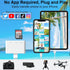 SD Card Reader for iPhone/iPad - Lightning+Type C(Data)+USB A Connector to SD/TF Card Reader, 4-in-1