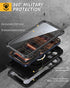 Lanhiem 17 6.9" for iPhone Pro Max Metal Case with Kickstand, Compatible with MagSafe, Built in Tempered Glass Screen