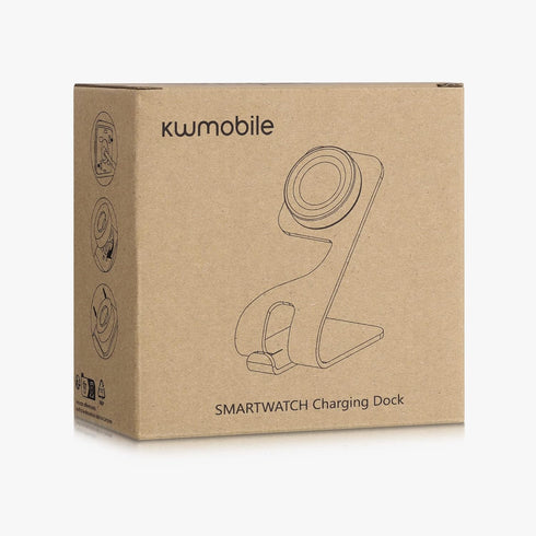 kwmobile Charging Station Compatible with Garmin Forerunner 55/255/255 Music/vivoactive 5 - Charger Dock Metal Stand