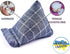 Handmade Phone Pillow Holder - The Wedge Mobile Device Stand for All Smartphones, 7 x 6.1 x 5.5 Inches (Gray Plaid-1)