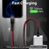 cugunu USB Lightning Cable 3 Pack 6FT, MFi Certified Nylon Braided Fast Charging Cord for iPhone