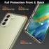 Rayboen Crystal Clear Hybrid Case for Samsung Galaxy S21 FE 5G with 2X Soft Screen Protector, Slim Shockproof Cover.
