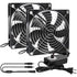 Big Airflow 2 x 120mm 240mm Computer Case Fan with AC Plug