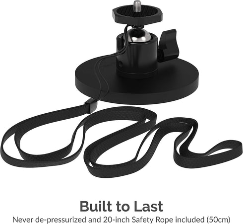 SABRENT Rubber Coated Magnetic Mount for Action Cam/Cameras and Small DSLR (CS-MG88)