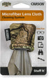 Carson Stuff-It Microfiber Lens Cloth Cleaning System - 6.25'' x 6.25'' for Eyeglasses, Cameras (Mossy Oak)