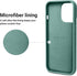 OTOFLY iPhone 13 Pro Case, Full-Body Silicone Shockproof Slim Thin Compatible with MagSafe, Midnight Green