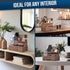 BARVA Wood Docking Station for Men, Gifts for Dad, Nightstand Organizer with Drawer, Charging Dock for Phone and Watch