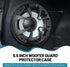 NuIth 6.5 Inch Hollow Subwoofer Grill, 6 1/2 Inch Universal Speaker Cover Protector with Screws for Car Audio