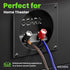GearIT 14 Gauge Car Speaker Wire, Pro Series (100 Feet, Soft Touch Translucent Blue/Black) Automotive Car Audio