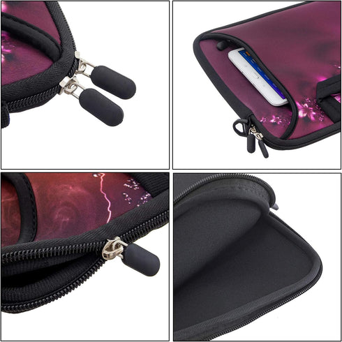 RICHEN 10 inches Messenger Bag Carrying Case Sleeve with Handle for 7 to 10-Inch Laptops/Notebook/ebooks (Flowers)