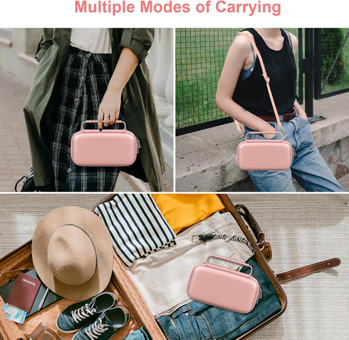 Canboc 4K Digital Camera Case for Femivo/brewene/zheozeig/VETEK 4K Vlogging Camera, Rose Gold (Case Only)