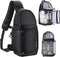 K&F Concept Waterproof Camera Sling Bag, Crossbody Backpack for DSLR/SLR/Mirrorless, Compatible with Canon/Nikon/Sony