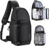 K&F Concept Waterproof Camera Sling Bag, Crossbody Backpack for DSLR/SLR/Mirrorless, Compatible with Canon/Nikon/Sony