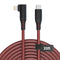 Long USB C to Lightning Cable 20ft, MFi Right Angle Lightning Cable 2.4A Fast, Heavy Duty Charger Cord for iPhone