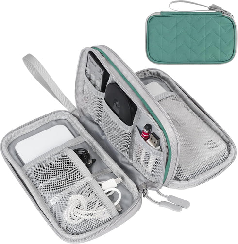 FYY Electronic Organizer, Travel Cable Bag Pouch for Accessories, Portable Waterproof Double Layers All-in-One Storage
