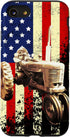 Vintage Patriotic Farm Gift Case for iPhone SE (2020), 7, 8 - US American Flag Tractor Design