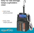 High Road Air Vent Mount Car Cell Phone Holder with Soft Lined Back Pocket and Front Mesh Storage Pocket