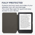 kwmobile Petrol Felt Fabric Case for Kobo Clara BW/Colour - Slim Book Style Protective Cover