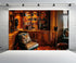 CHNYWORK 5ftx3ft Vintage Luxury Library Bookshelf Backdrop Antique Books Wooden Shelves Reading Room Interior