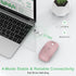 Gizdot 5.2/2.4G 3-Level Wireless Mouse for Laptop/MacBook Air/Pro & iPad, Mouse Jiggler Mode Bluetooth Rechargeable