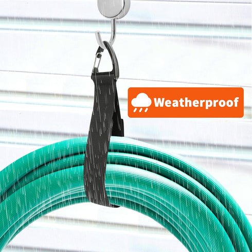 Extension Cord Organizer (8 Pack), Heavy Duty Holder for Garage Storage, Straps for Cables, Hoses, Ropes with Triangle