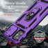 SunStory iPhone 11 Case (Purple) - Military-Grade, HD Screen Protector, Slide Camera Cover & Kickstand.