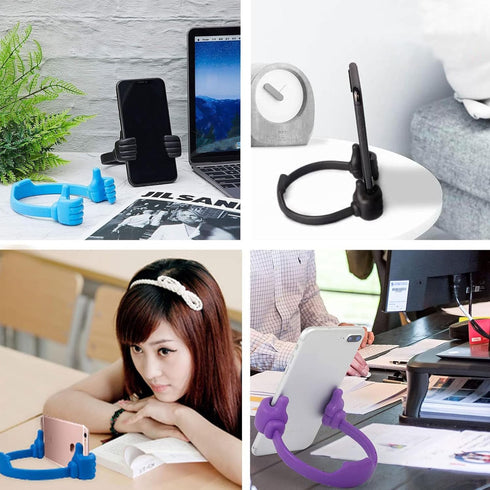WOEIFGV 9 Colors Thumbs-Up Cellphone Stands Phones Stand with Hand Holder for Desk Office Desktop TabletThumb Holder