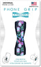 LOVEHANDLE Universal Phone Grip for Most Smartphones, Mini Tablets, Neon Flowers Design Elastic Strap with Black Base