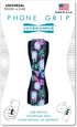 LOVEHANDLE Universal Phone Grip for Most Smartphones, Mini Tablets, Neon Flowers Design Elastic Strap with Black Base