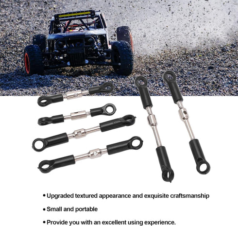 Set 144001 144002 124018 124019 124017 124016 Set, plplaaoo RC Tie Link Rods for WLtoys Remote Control Car Upgrade