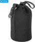 PATIKIL 3 Pcs Camera Lens Bag, 3.9" ID x 7.1" H Drawstring Pouch with Thick Neoprene for DSLR Camera Lens