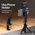 ULANZI MA54 1/4" Phone Tripod Mount Adapter with Dual Cold Shoes & QR Plate, Cell Phone Holder for Tripod with Screw