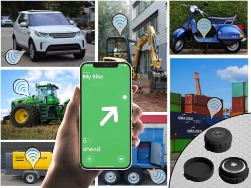 Ultra Strong Case for Apple AirTag, Waterproof and Shock Proof for Hidden Tracking of Car, Bike, Truck
