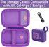 co2CREA Hard Carrying Case for JBL Go 4 Go3 Go 3 Eco, Waterproof Ultra Portable Bluetooth Speaker (Purple Case)