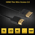 PASOW 4K HDMI Cable - Ultra Thin Male to Male 36AWG High Speed Slim Cable (5FT/1.5M)