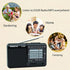 D-328 Portable Multi Band Radio Stereo MP3 Player with Rechargeable Battery, Earphone Jack, USB, Micro SD (Black)