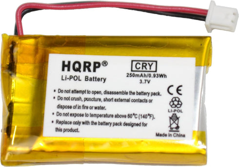 HQRP Battery for VXI Blue Parrott 052030, 502030 BlueParrott B250-XT, B250-XT+ Wireless Bluetooth Headset, Roadwarrior,