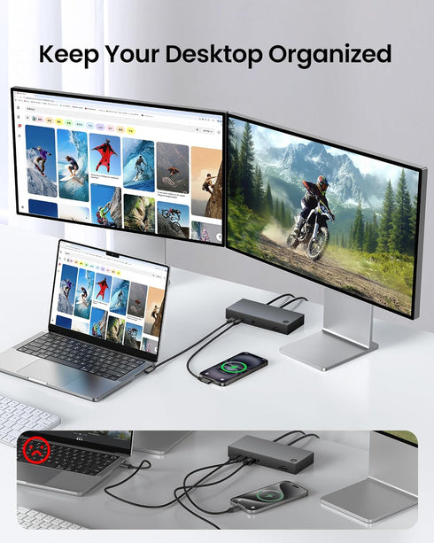 4FT, 8K@30Hz 5K/4K@60Hz 20Gbps 90 3.2 2x2 240W 17, Silkland USB C Monitor Cable Right Angle Display, Data Transfer
