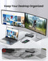 4FT, 8K@30Hz 5K/4K@60Hz 20Gbps 90 3.2 2x2 240W 17, Silkland USB C Monitor Cable Right Angle Display, Data Transfer